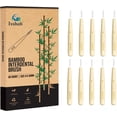 thumbnail image 1 of Bamboo Dental Floss Picks, deep cleaning floss picks, 40 count, size 0, small gaps, 1 of 4