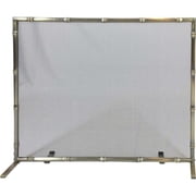 Bamboo Design Panel Screen, Antique Brass
