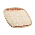 thumbnail image 1 of Bamboo Dim Sum Plate Coffee Table Tray Round Party Snack Serving Woven Fruit Basket Wicker Baskets Dish Dried Veggie, 1 of 6
