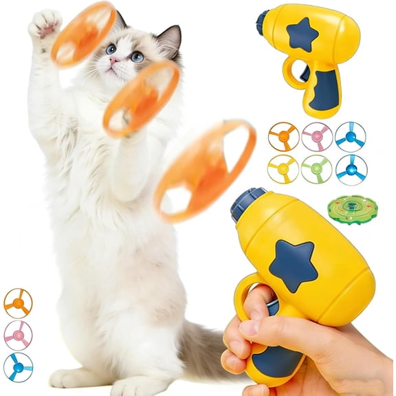 Bamboo Dragonfly Catapult Launcher, Interactive Cat Toy & Outdoor Flying Saucer Blaster, Glowing LED Dragonfly Catapult for Pet Exercise & Night Play, Fun Gift for Hobbyists & Pet Lovers