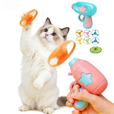 Bamboo Dragonfly Catapult Launcher, Interactive Cat Toy & Outdoor Flying Saucer Blaster, Glowing LED For Pet Exercise & Night Play, Fun Gift For Hobbyists & Lovers