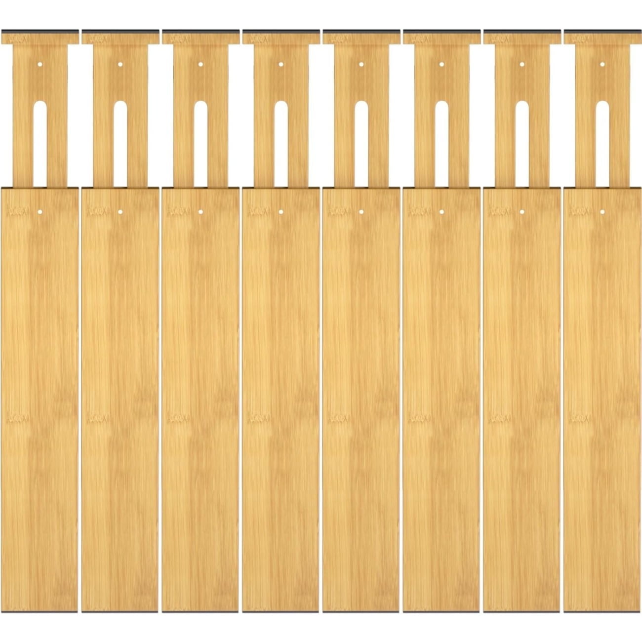 Bamboo Drawer Dividers,17-22" Adjustable Kitchen Drawer Organizer for Clothes,4 Pack Expandable Drawer Organization Separators for Bedroom,Bathroom,Dresser and Office