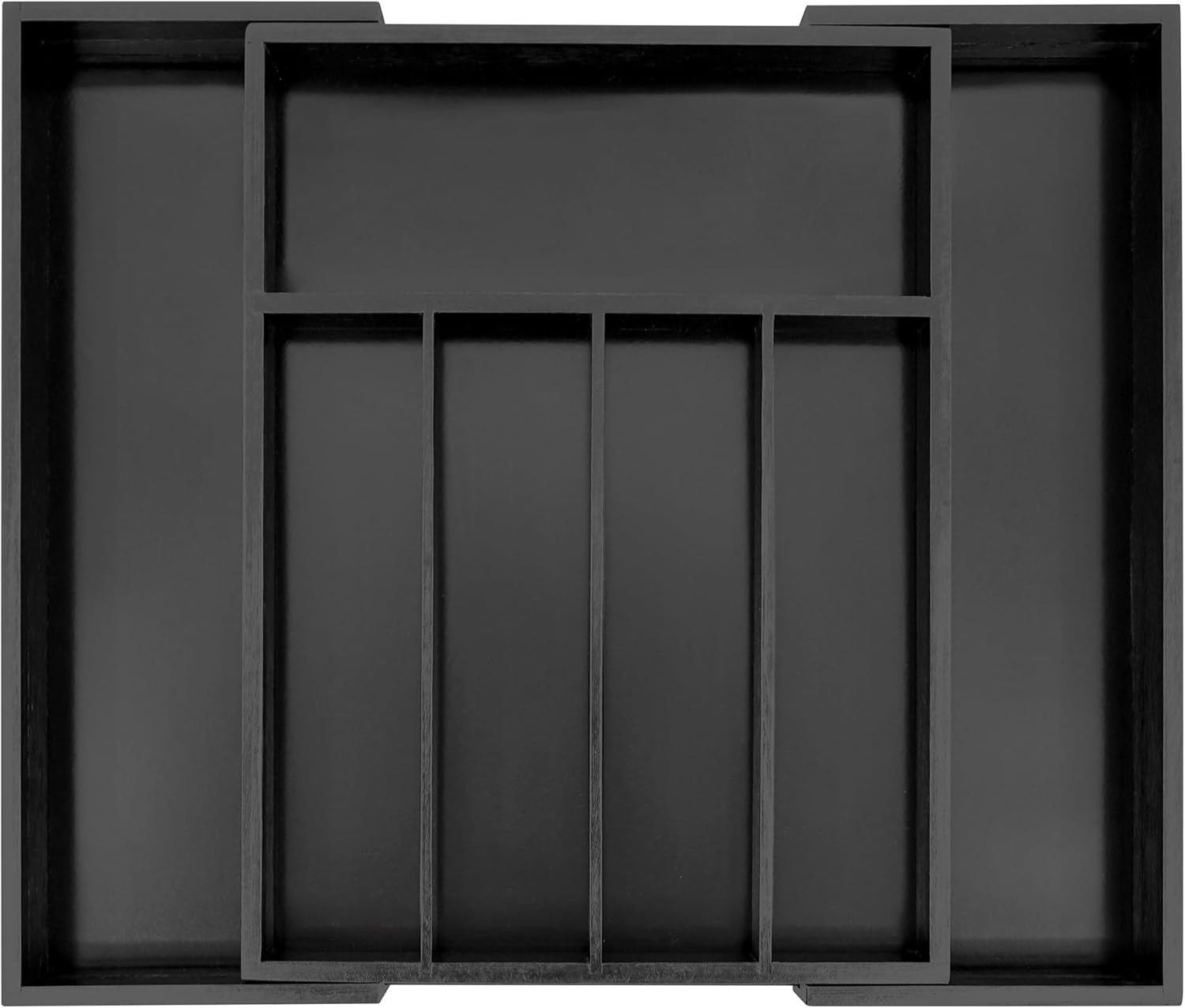 Bamboo Drawer Organizer, Expandable Silverware Drawer Organizer and