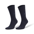 thumbnail image 1 of Bamboo Dress Socks for Men Seamless Premium Crew Socks Shoe Size 8 to 11.5 (Navy Blue, 3 Pairs), 1 of 7