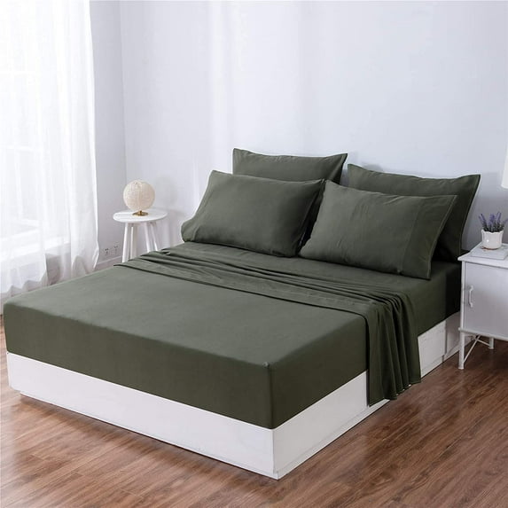 Bamboo Elegance 6-Piece Sheet Set with Extra Deep Pockets in Multiple Color Choices