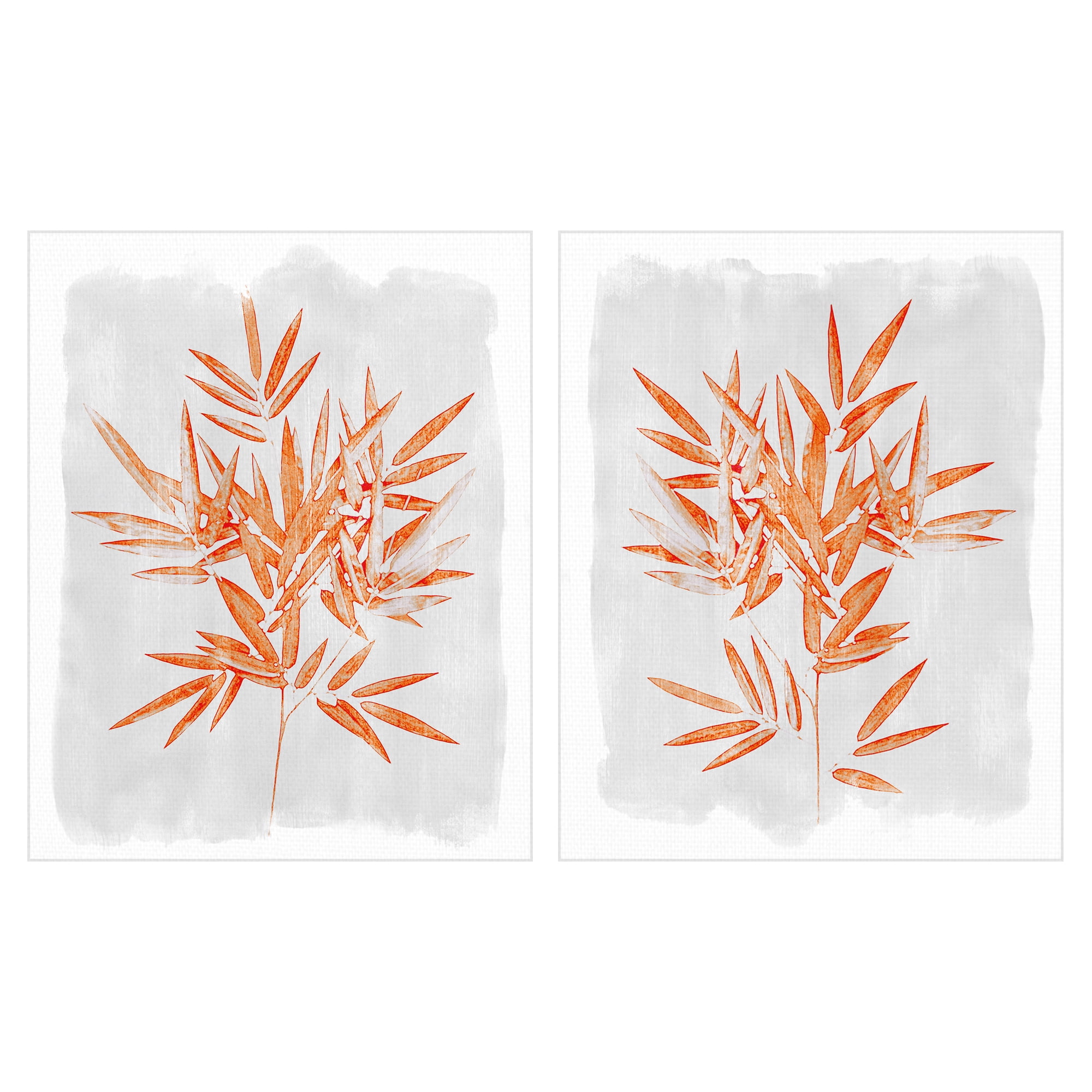 Bamboo Elegance & Harmony by Belle Poesia Set of Canvas Art Prints