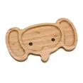 thumbnail image 1 of Bamboo Elephant Face Food Plate For Snacks Appetizer 4914, 1 of 6