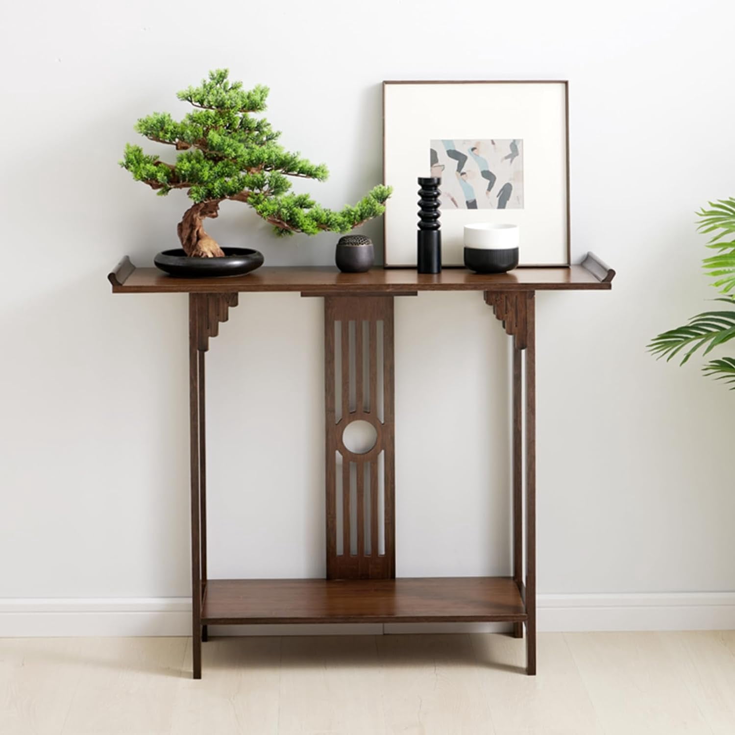 Bamboo Entry Table, Solid Bamboo Console Tables, Vintage Narrow Sofa ...