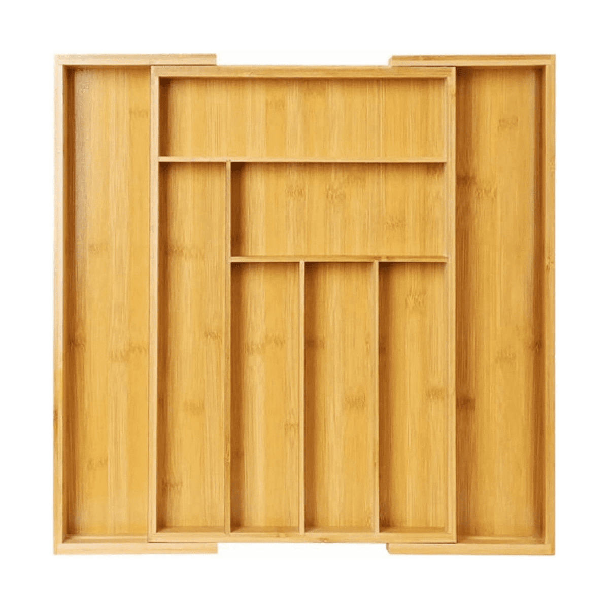 Bamboo Expandable Drawer Organizer, Silverware Organizer for Kitchen