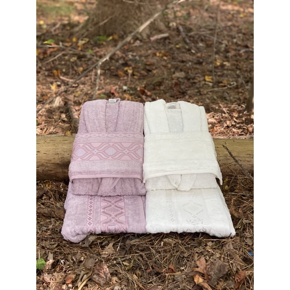 Bamboo Family Bathrobe and Towel Set 6 pcs