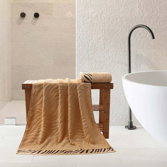 Bamboo Fiber Bath Towel, Soft and Absorbent Adult Bath Sheet, Luxury Spa and Bathroom Towel, Quick Dry, Durable and Gentle on Skin, Gym, Beach, Home, Travel Use