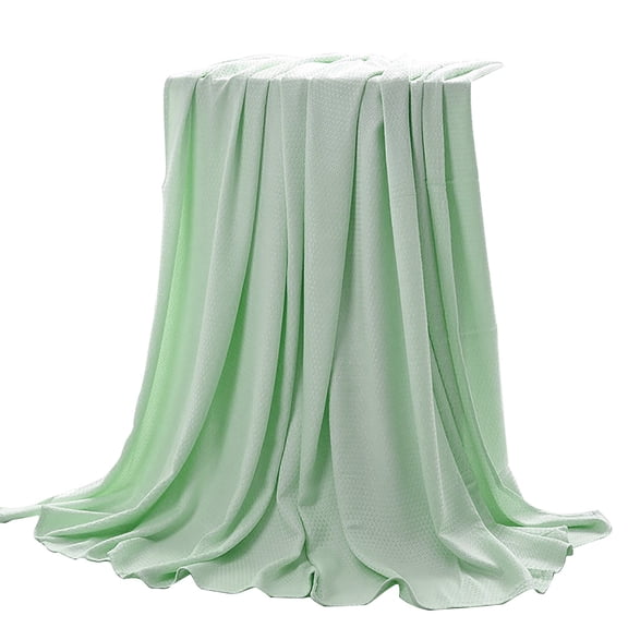 Bamboo Fiber Lightweight Ice Blanket For Hot Sleepers All Season Ultra Cool Absorbs Body Heat