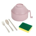 thumbnail image 1 of Bamboo Fiber Ramen Bowl Set – 6-Piece Microwaveable Noodle Cookware with Utensils and Sponge, Fiber Ramen Bowl Quick Ramen Noodles For College Dorm Room, 1 of 6
