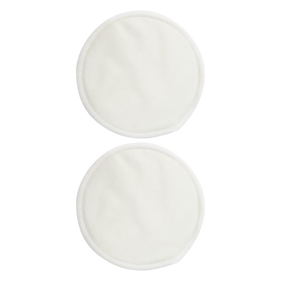 Bamboo Fiber Reusable Nursing Pads - 2 Pack Soft Washable Breastfeeding Pads for Maternity Leak Protection, 12 cm Diameter