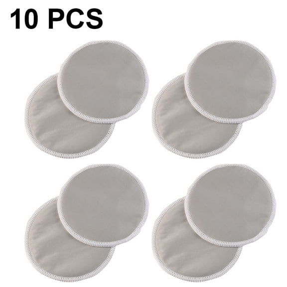 Bamboo Fiber Washable Breast Pads 10 Pack | Reusable Nursing Pads for Breastfeeding