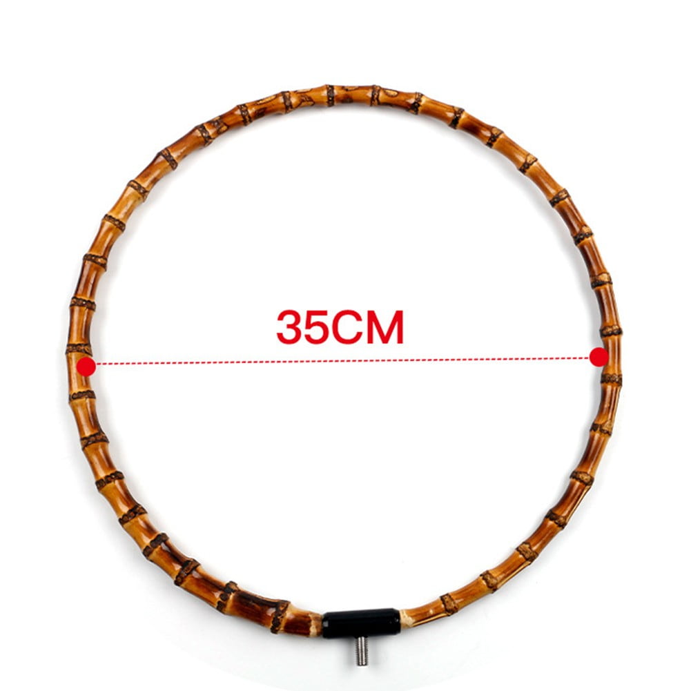 Bamboo Fishing Landing Net Circle Round Dip Net Frame DIY Accessory ...