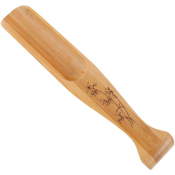 Bamboo Fishtail Tea Spoon 6.49 Inch Loose Leaf Scoop for Tea Sugar Flour Nuts and Storage