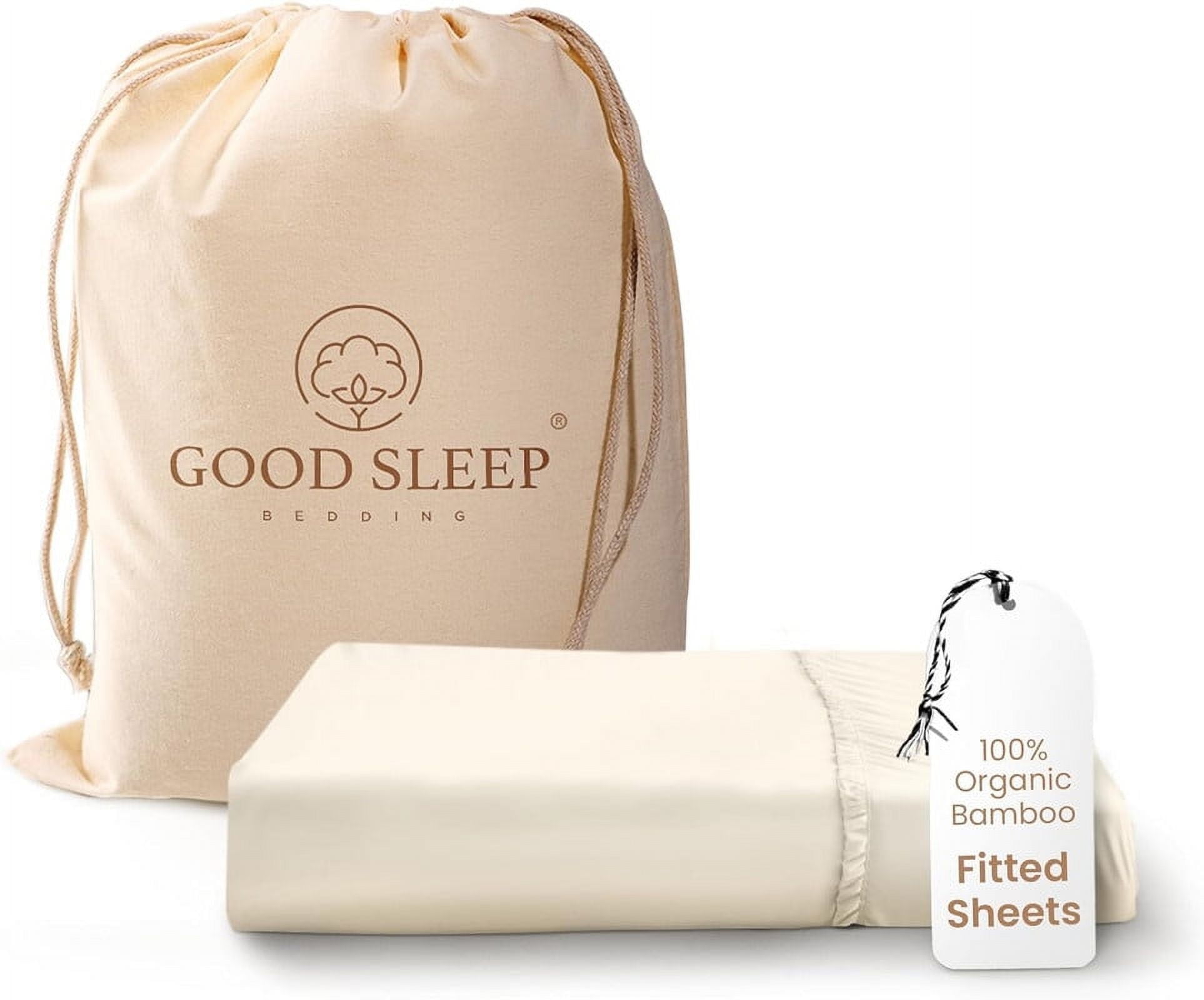 Good Sleep Bedding Bamboo King Fitted Sheet Only with Deep Pocket