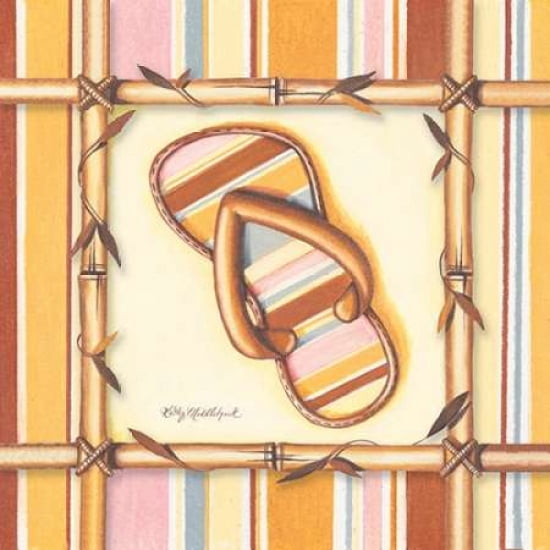 Bamboo Flip Flop III Canvas Art - Kathy Middlebrook (24 x 24)
