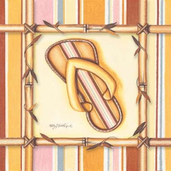 Bamboo Flip Flop IV Canvas Art - Kathy Middlebrook (24 x 24)