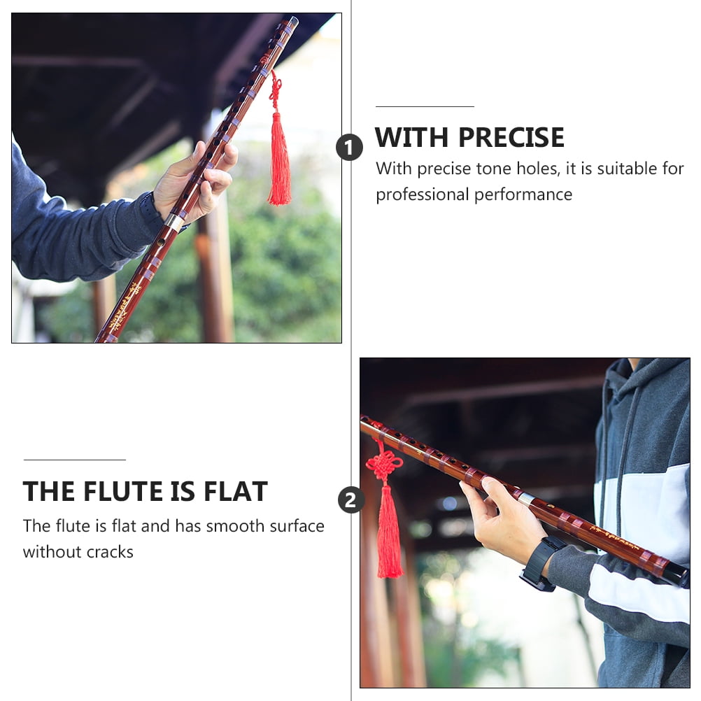 Bamboo Flute with Free Membrane Protector Set Traditional Chinese Instrument