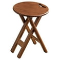 Bamboo Foldable Stool 24 Inch Portable Stool Wood Counter Stool Bar
