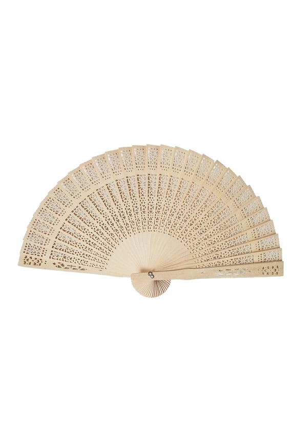 Bamboo Folding Fan Set, Handheld Fans with Sandalwood and Silk, Vintage Wooden Fan for Weddings Parties and Diy Decorations, Fans for Cooling and Decor — LAILLSH 2026 New