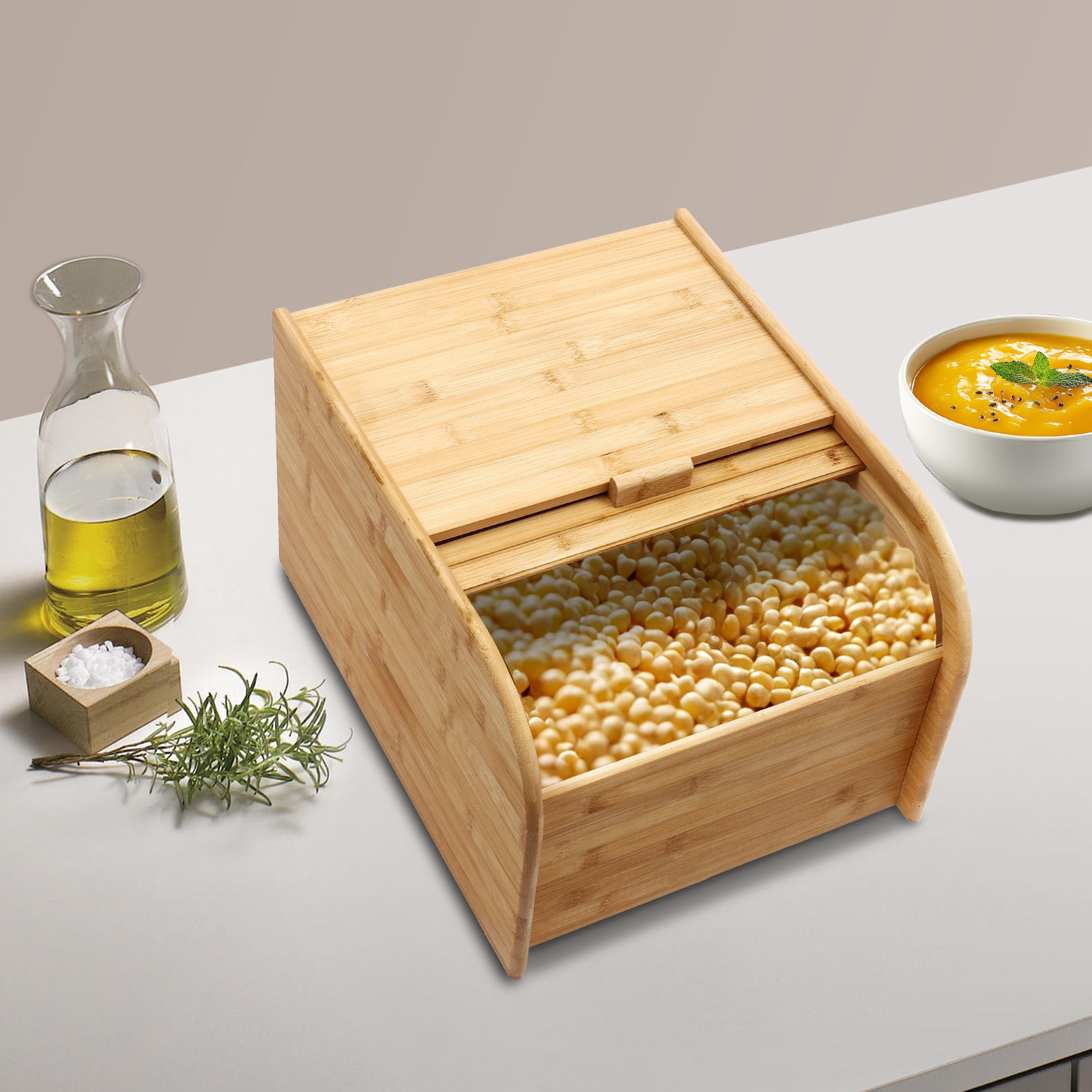 Bamboo Food Container, Rice Container Box, Rice Storage Container ...
