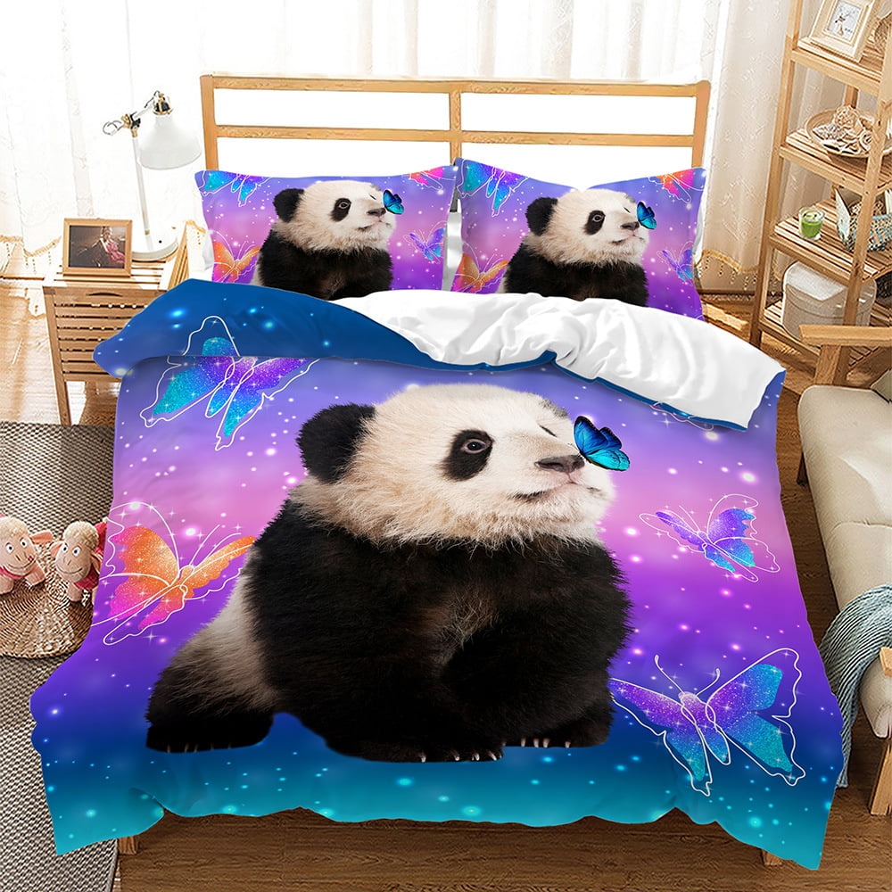 Kawaii Hello Kitty Quilt Cover Pillowcase Set Cute Anime 3D Printing Bedding Set Kawaii Bedclothes Queen King Size Duvet Cover