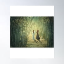 Bamboo Forest Poster Wall Art, Modern Wall Decor, 8x12 UNFRAMED