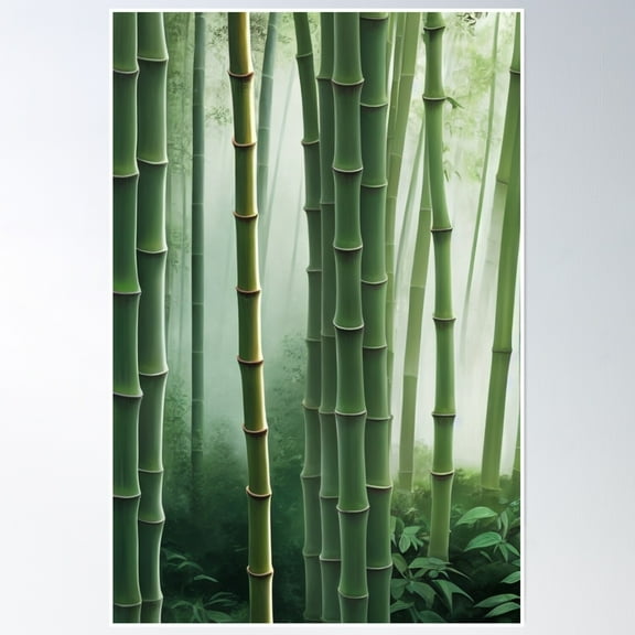 Bamboo Forest Poster Wall Art, Modern Wall Decor, 8x12 UNFRAMED