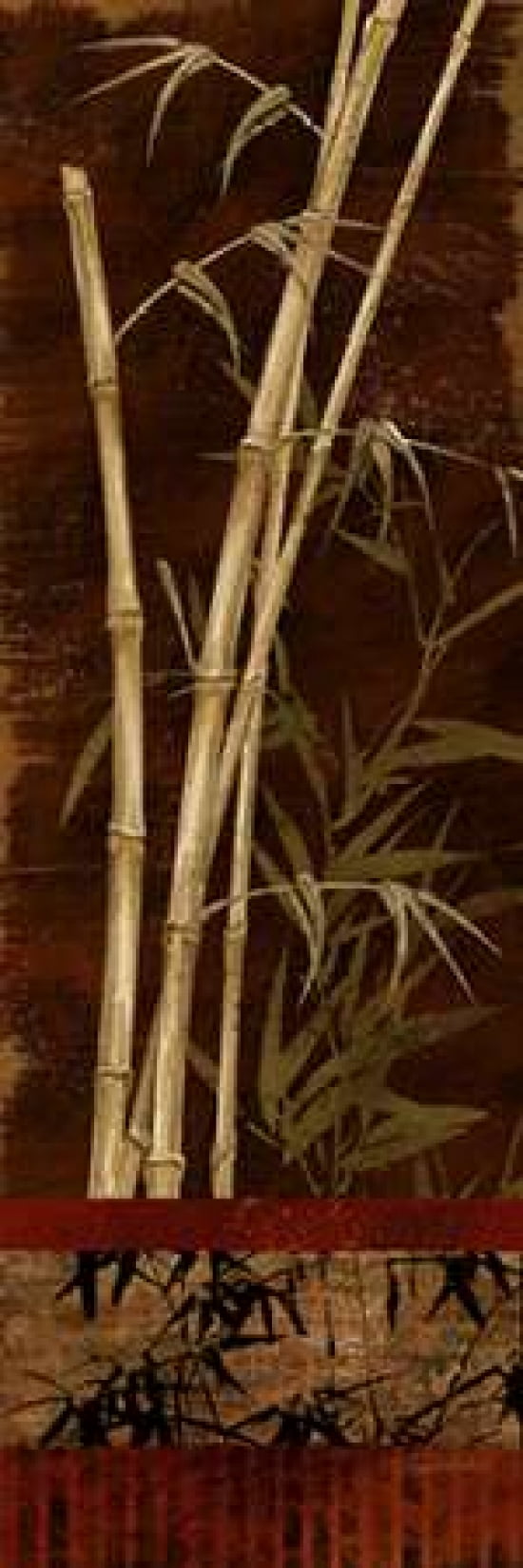 Bamboo Garden I Canvas Art - Conrad Knutsen (8 x 24)