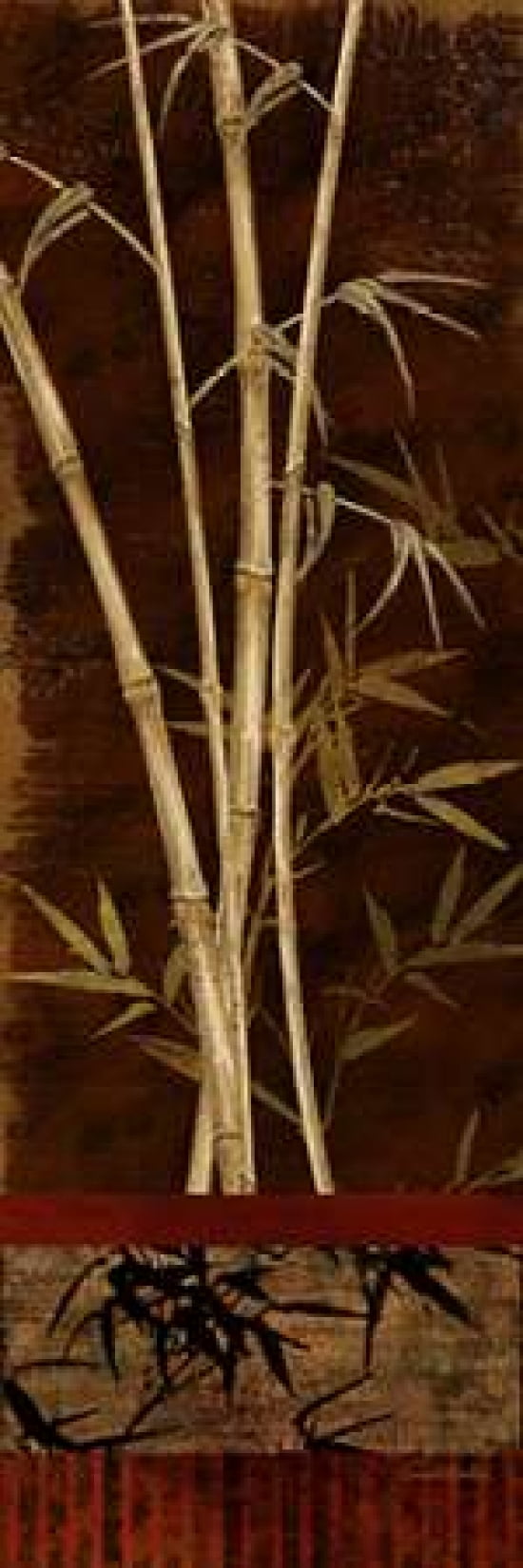 Bamboo Garden II Canvas Art - Conrad Knutsen (8 x 24)