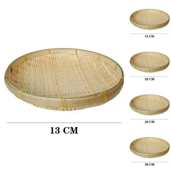 Bamboo Handmade Basket,Woven Bread Fruit Baskets for Dumplings, Rice, Dim Sum, Vegetables, Fish and Meat