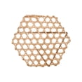 thumbnail image 1 of Bamboo Hexagon Placemat, Natural Woven Table Mat Heat Insulation Pad, Anti-Slip Dining Protector, 1-Pack, 1 of 8