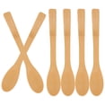thumbnail image 1 of Bamboo Honey Spoon Jam Multifunction Coffee Stir Spoons Reusable Long Handle 6 Pcs, 1 of 6