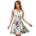 thumbnail image 1 of Bamboo Ink Painting Dress Summer Street Style Dresses Female Sleeveless Printed Sundress, 1 of 7