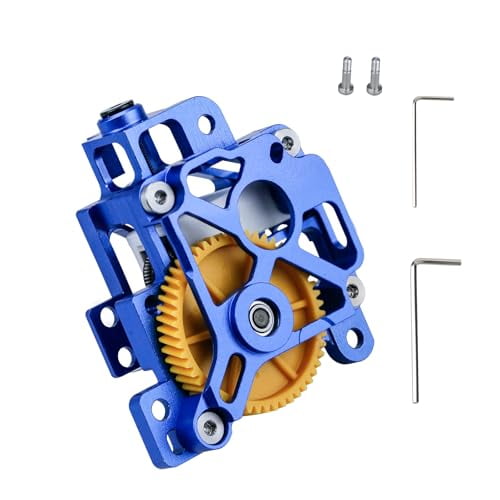 Bamboo Lab x1 p1 Metal Extruder Kit CNC Metal Hollow Lightweight Extruder Shell for Bamboo Lab X1/P1 Series,3D Printer with Dual Hardened Steel Extrusion Gear for Increased Extrusion Force with