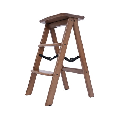 Bamboo Ladder, Multi-Functional Foldable Ladder, Step Stool