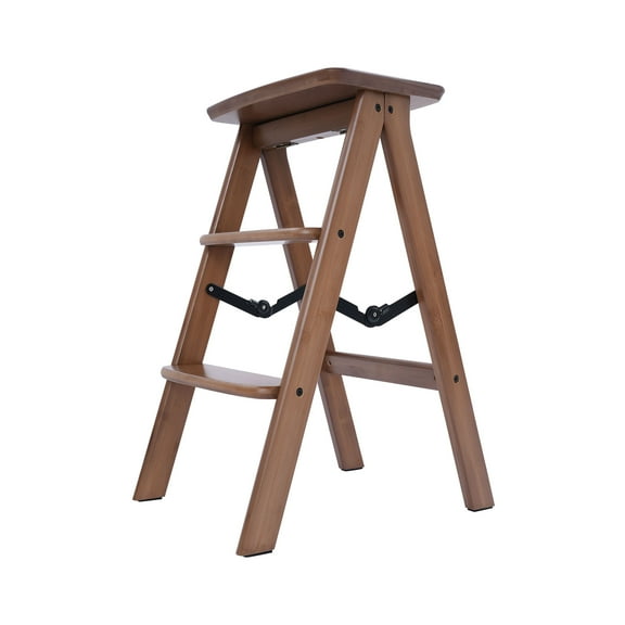 Bamboo Ladder, Multi-Functional Foldable Ladder, Step Stool