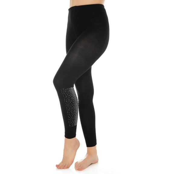 Bamboo Leggings for Women Soft Stretchy Full Length Tight with Fancy Accessories - S5