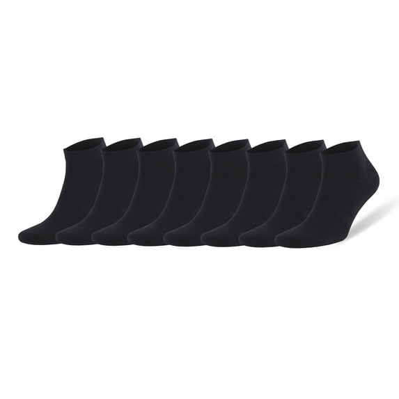 Bamboo Low Cut Ankle Socks for Men Odor Free Breathable 8 Pairs