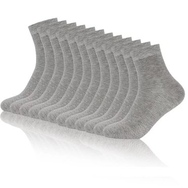 AWS Bamboo Low Cut Ankle Socks For Men – 8 Pairs, Odor Free & Breathable (Gift Box Included)