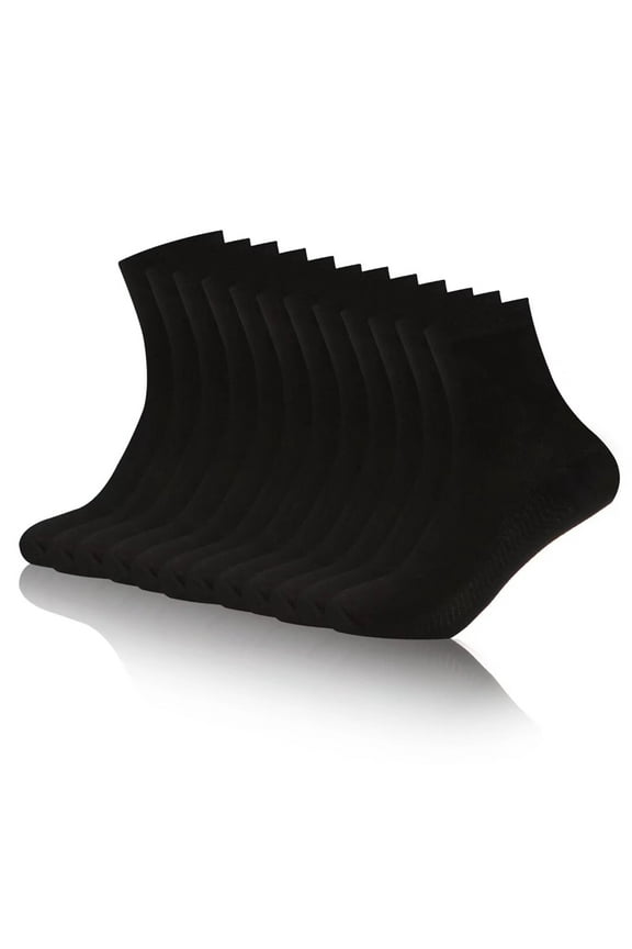 Bamboo Low Quarter Thin Ankle Sock for Men and Women Anti Odor Natural Breathable Comfortable Socks 6 Pairs