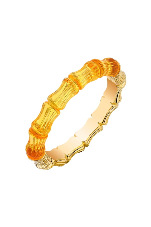 Bamboo Lucite Hinge Bangle