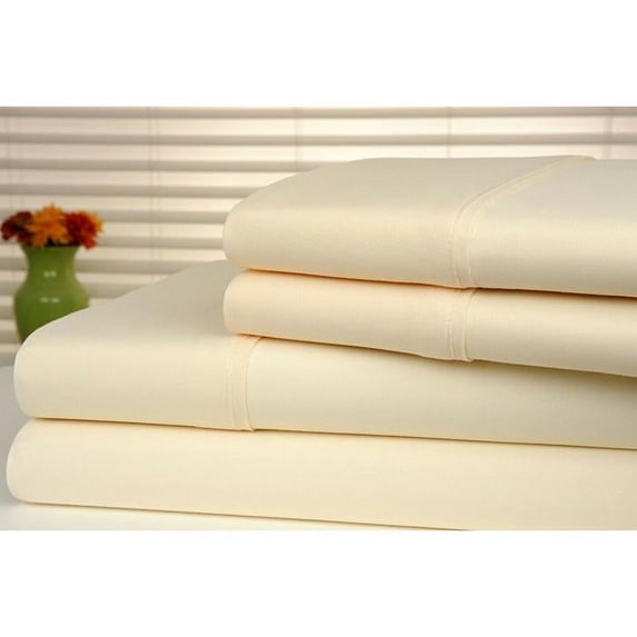 Bamboo Luxury 1800 Count Solid Sheet Set - 4 Pieces