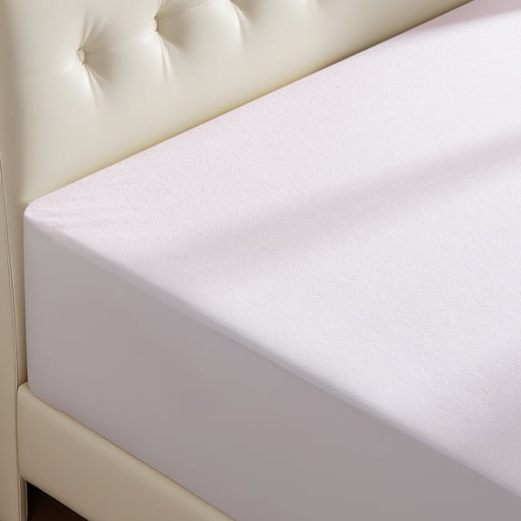 Ophanie Queen Size Bamboo Viscose Mattress Protector, 4-Layer Waterproof Bed Pad Cover, Breathable Noiseless Fitted Sheet, 6"-20" Deep Pocket, Gray