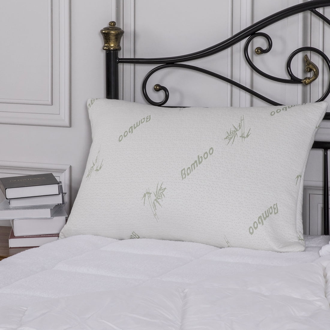 Bamboo Memory Foam Pillow with Removable Cover - 2 Sizes - King - Pack of 2