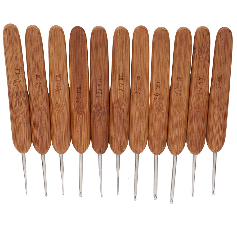 Bamboo Needle, Metal Crochet, Set, For Tailor Home