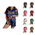 thumbnail image 1 of Bamboo Pajama Sets for Women – Cooling Sleepwear, Eco-Friendly Lounge Sets for Summer Ladies' Thanksgiving Turkey Print Pajama Shorts Set 2024, 1 of 5